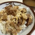 papikun's cooksnap of when they made 唐揚げリメイク親子丼.