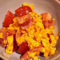 Satowana's cooksnap of when they made トマトとふわふわ卵のマヨソテー.