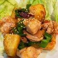 chikママ❤️'s cooksnap of when they made 鶏もも肉とさつま芋のバター醤油焼き.