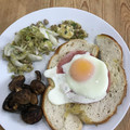 Ruriluru's cooksnap of when they made 我が家のハムエッグ！！!焼き方！.