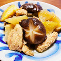 kinniko's cooksnap of when they made 鶏と大根としいたけの煮物.