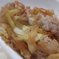 mika2635's cooksnap of when they made 白菜とねぎと豚バラ肉の炒め物.