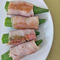 Cony◎'s cooksnap of when they made オクラのベーコン巻き☆.