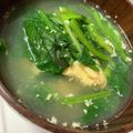 ゆりはるみ♡'s cooksnap of when they made 娘が好きだったほうれん草のお吸い物♪.