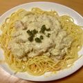 さすらい's cooksnap of when they made 簡単１０分で☆白菜クリームスパゲティ.