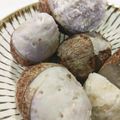まみお✳'s cooksnap of when they made 少し綺麗に…レンチン里芋　きぬかつぎ風.