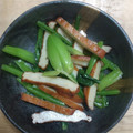 bolan185's cooksnap of when they made 小松菜とさつまあげのからしあえ.