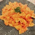 ha0720ru's cooksnap of when they made 海老 トマトクリームパスタ.
