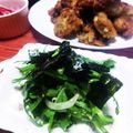 ☆☆あっきん☆☆'s cooksnap of when they made やみつき❣春菊のサラダ～(๑ºัºั๑).