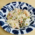 pinkmush's cooksnap of when they made まかない飯。「野沢菜漬けチャーハン」.