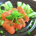 ちーまぐ's cooksnap of when they made スモークサーモンの☆和風カルパッチョ☆.