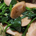 ゆけり３兄弟's cooksnap of when they made 魚肉ソーセージほうれん草炒め☝簡単美味し.