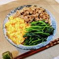 アイリッシュショコラ's cooksnap of when they made 鶏そぼろの三色丼.