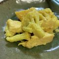 hebotin's cooksnap of when they made 鶏胸肉とカリフラワーのカレーマヨ炒め.