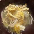 9ma9ma's cooksnap of when they made 白菜とカニカマのとろりんスープ♪.
