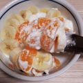 アクセル☆'s cooksnap of when they made 朝に‥みかんバナナヨーグルト.