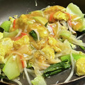 かぶんのりーさん's cooksnap of when they made 青梗菜ともやしととろーり半熟卵のあんかけ.
