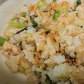 Chimy08's cooksnap of when they made 小松菜と鶏挽肉の甘辛炒め♪ぶっかけ丼.