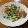 レディー・ババア's cooksnap of when they made お手軽♪鮭とキャベツのチーズクリーム煮.