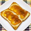 にきけん's cooksnap of when they made とろ～り甘くてジューシー☆　柿トースト❀.
