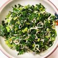 クックZFKRE9☆'s cooksnap of when they made 大根葉とじゃこの甘辛炒め.
