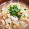 お塩と砂糖's cooksnap of when they made キャベツとちくわの炒めみそ汁.