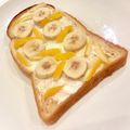 悠LOVE航's cooksnap of when they made ヨーグルトバナナ柚子のオープンサンド.