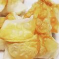彩mama♡'s cooksnap of when they made 餃子の皮で簡単♡プチアップルパイ.₊♪.