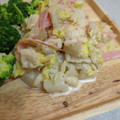 クック8MGGJ5☆'s cooksnap of when they made 簡単☆美味☆白菜とハムの胡麻マヨのサラダ.