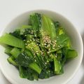 せがな's cooksnap of when they made レンジでさっと一品♪小松菜のナムル.