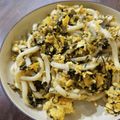 Mi7kuma's cooksnap of when they made 高菜とふんわり卵の和風パスタ.