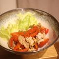みるく茶's cooksnap of when they made 豚バラとパプリカの生姜焼き♪.