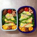 Chaaa_room's cooksnap of when they made キャラ弁☆クリスマスツリー弁当♪.