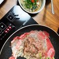 kinniko's cooksnap of when they made 焼きしゃぶ＊ホットプレート、フライパンで.