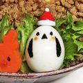 新妻あや's cooksnap of when they made 簡単キャラ弁★シマエナガのゆでたまご.