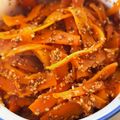 ＫＡＥＤＥレシピ's cooksnap of when they made オンニ直伝☆ニンジンの炒めナムル.