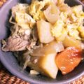 ふか谷's cooksnap of when they made 簡単リメイク♪　肉じゃが丼.