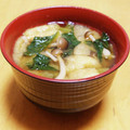 ドルフィンサーモン's cooksnap of when they made 小松菜と油揚げとしめじのお味噌汁.