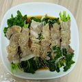 Reo14☆'s cooksnap of when they made レンジで簡単！豆苗の豚バラ巻き.