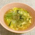 ＊＊めろん＊＊'s cooksnap of when they made 白菜とニラのふわたまスープ.