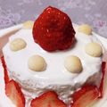 マヌカハニー☆'s cooksnap of when they made 1歳のバースデーケーキ♡誕生日プレートに.