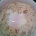 いちごあめ、's cooksnap of when they made ☆居酒屋つきだし風☆温泉卵そうめん♪.