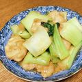 vabochan's cooksnap of when they made 鶏肉とチンゲン菜のオイマヨ炒め.