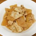 vabochan's cooksnap of when they made 簡単☆めんつゆでしみしみ豚バラ大根.