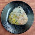 島子☆'s cooksnap of when they made 必須３色=合体おにぎり❤どこからかじる？.