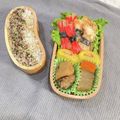 〜みみ〜's cooksnap of when they made お弁当に〜♪リボン風カニかまの天麩羅.