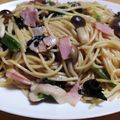 みなあゆママ's cooksnap of when they made ジョリパ風♪ほうれん草ベーコン和風パスタ.