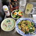 ebipeco's cooksnap of when they made レタスとウインナーのミルクスープ:-).