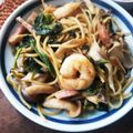 ふか谷's cooksnap of when they made 海老とほうれん草・バター醤油の和風パスタ.