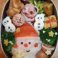 ともみら's cooksnap of when they made キャラ弁＊簡単♪クリスマスサンタ弁当.